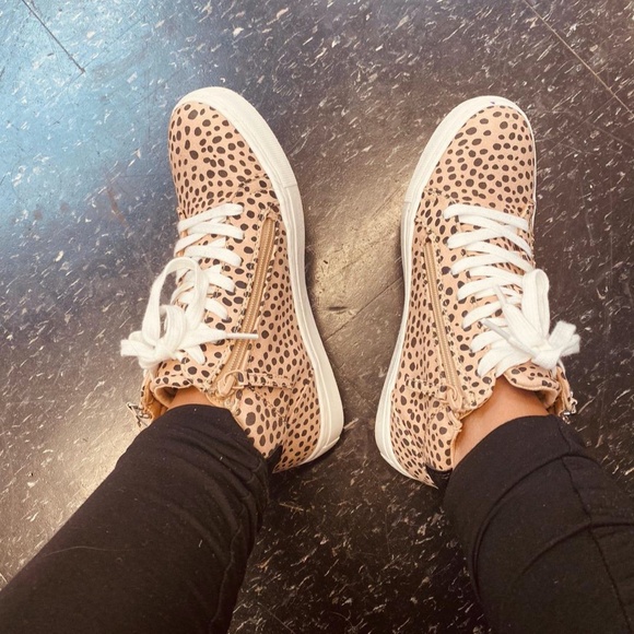 Women's Brooklin High Top Leopard Print Sneakers - Picture 2 of 4